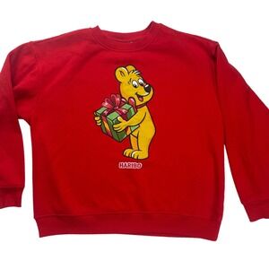 Haribo Goldbear Red Graphic Sweatshirt Mens Large Christmas Gift Mascot Pullover